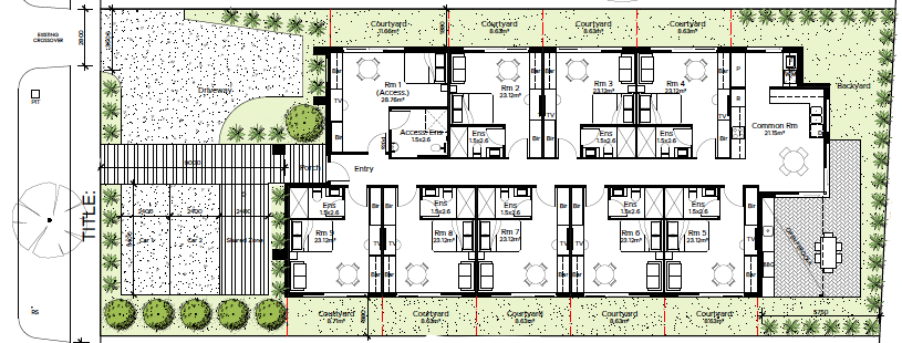 9 Bedroom Rooming House Floor Plan