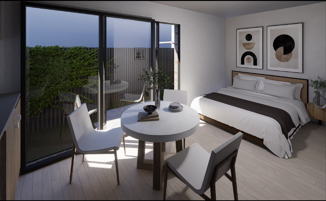 Modern rooming house interior design